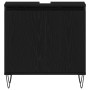 Juego de Muebles de Baño 3 pcs Roble Negro 30 x 30 x 190 cm