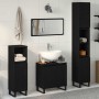 Juego de muebles de baño 3 pcs Negro 30 x 30 x 190 cm