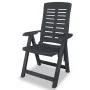 Sillas de jardín reclinables 6 unidades plástico gris antracita by vidaXL, Garden chairs - Ref: Foro24-275072, Price: 433,43 ...