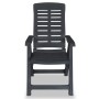 Sillas de jardín reclinables 6 unidades plástico gris antracita by vidaXL, Garden chairs - Ref: Foro24-275072, Price: 404,96 ...