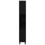 Juego de muebles de baño 3 pcs Negro 30 x 30 x 190 cm