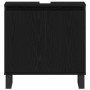 Juego de muebles de baño 3 pcs Negro 30 x 30 x 190 cm