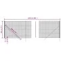 Cerca de alambre de acero galvanizado verde 2x25 m de vidaXL, Paneles de vallas - Ref: Foro24-154062, Precio: 250,52 €, Descu...