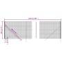 Grüner Zaun aus verzinktem Stahldraht, 2 x 25 m von vidaXL, Zaunpaneele - Ref: Foro24-154062, Preis: 253,93 €, Rabatt: %