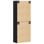 Armario de pared 2 pcs Roble negro 69.5 x 34 x 90 cm