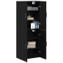 Armario de pared 2 pcs Roble negro 69.5 x 34 x 90 cm