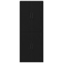 Armario de pared 2 pcs Roble negro 69.5 x 34 x 90 cm