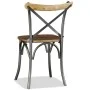 Esszimmerstühle 6 Stück Mangoholz Rückenlehne Stahl Kreuz von vidaXL, Essstühle - Ref: Foro24-274909, Preis: 660,61 €, Rabatt: %