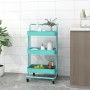 Kitchen cart 3 levels iron and ABS turquoise 42x35x85 cm by vidaXL, Kitchen and dining carts - Ref: Foro24-336338, Price: 47,...