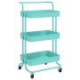 Kitchen cart 3 levels iron and ABS turquoise 42x35x85 cm by vidaXL, Kitchen and dining carts - Ref: Foro24-336338, Price: 47,...