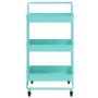 Kitchen cart 3 levels iron and ABS turquoise 42x35x85 cm by vidaXL, Kitchen and dining carts - Ref: Foro24-336338, Price: 47,...