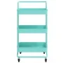 Kitchen cart 3 levels iron and ABS turquoise 42x35x85 cm by vidaXL, Kitchen and dining carts - Ref: Foro24-336338, Price: 46,...