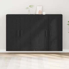 Mueble de pared 2 pcs Madera vieja 160 x 34 x 90 cm