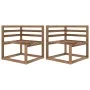 2-seater garden sofa made of pallets with lime green cushions by vidaXL, Garden sets - Ref: Foro24-3067283, Price: 139,44 €, ...