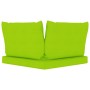 2-Sitzer-Paletten-Gartensofa mit lindgrünen Kissen von vidaXL, Gartensets - Ref: Foro24-3067283, Preis: 125,20 €, Rabatt: %