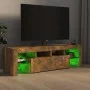 Mueble de TV con luces LED color roble ahumado 140x36,5x40 cm de vidaXL, Muebles TV - Ref: Foro24-822641, Precio: 101,07 €, D...
