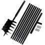 Taladro De Tierra Con Mango 200 mm Con Tubo De Extensión 9 M Acero by vidaXL, Helical augers - Ref: Foro24-270536, Price: 128...