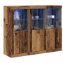 Vitrina 3 pcs Madera vieja 123 x 37 x 100 cm