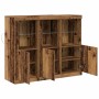 Vitrina 3 pcs Madera vieja 123 x 37 x 100 cm