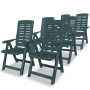6 verstellbare Gartenstühle aus grünem Kunststoff von vidaXL, Gartenstühle - Ref: Foro24-275070, Preis: 509,33 €, Rabatt: %