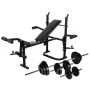 Hantelbank mit Stangen und Hanteln 30,5 kg von vidaXL, Gewichthebermaschinen - Ref: Foro24-275368, Preis: 248,30 €, Rabatt: %