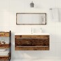 Gabinete de lavabo con recipiente con cajón 2 pcs Madera vieja
