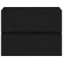 Gabinete para Lavabo con puerta Roble negro 60 x 39 x 62 cm