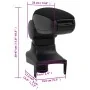 Car armrest ABS black 15x35x(30-47) cm by vidaXL, Motor vehicle seats - Ref: Foro24-154686, Price: 37,68 €, Discount: %