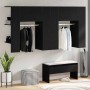 Armario de recibidor 2 pcs Roble negro 97.5 x 37 x 99 cm