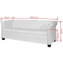 2- und 3-Sitzer Chesterfield Sofas Kunstleder weiß von vidaXL, Sofas - Ref: Foro24-272250, Preis: 910,02 €, Rabatt: %