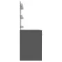 Tocador de maquillaje con luces LED MDF gris 110x55x145 cm de vidaXL, Tocadores para dormitorios - Ref: Foro24-331550, Precio...