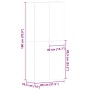 Armario para Zapatos con estante 80 x 35.5 x 180 cm