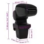 Car armrest ABS black 13x33x(31-48) cm by vidaXL, Motor vehicle seats - Ref: Foro24-154676, Price: 26,92 €, Discount: %