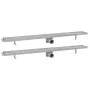 Linear shower drain 2 pieces 1030x140 mm stainless steel by vidaXL, Drains - Ref: Foro24-275952, Price: 128,53 €, Discount: %