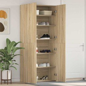 Armario para Zapatos con estante Marrón 80 x 35.5 x 180 cm Armario para Zapatos con estante Marrón 80 x 35.5 x 180 cm