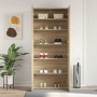 Armario para Zapatos con estante Marrón 80 x 35.5 x 180 cm
