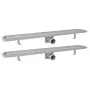 Linear shower drain 2 pieces 830x140 mm stainless steel by vidaXL, Drains - Ref: Foro24-275950, Price: 116,29 €, Discount: %