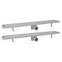 Lineare Duschrinne 2 Stück 830x140 mm Edelstahl von vidaXL, Abflüsse - Ref: Foro24-275950, Preis: 121,17 €, Rabatt: %