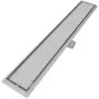 Linear shower drain 2 pieces 830x140 mm stainless steel by vidaXL, Drains - Ref: Foro24-275950, Price: 116,29 €, Discount: %