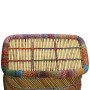 Mesa de centro con detalles chindi bambú multicolor