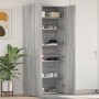 Armario para Zapatos con estante Gris 80 x 35.5 x 180 cm