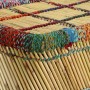 Mesa de centro con detalles chindi bambú multicolor