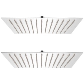 Duschkopf mit Regeneffekt, 2 Stück, Edelstahl, 25 x 25 cm von vidaXL, Duschköpfe - Ref: Foro24-275940, Preis: 33,93 €, Rabatt: %