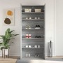 Armario para Zapatos con estante Gris 80 x 35.5 x 180 cm