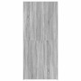 Armario para Zapatos con estante Gris 80 x 35.5 x 180 cm