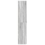 Armario para Zapatos con estante Gris 80 x 35.5 x 180 cm