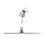 Duschkopf mit Regeneffekt, 2 Stück, Edelstahl, 25 x 25 cm von vidaXL, Duschköpfe - Ref: Foro24-275940, Preis: 33,93 €, Rabatt: %
