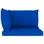2-Sitzer-Gartensofa aus Paletten mit blauen Kissen von vidaXL, Gartensets - Ref: Foro24-3067282, Preis: 136,34 €, Rabatt: %