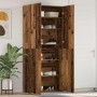 Armario para Zapatos con estante Marrón 80 x 35.5 x 180 cm