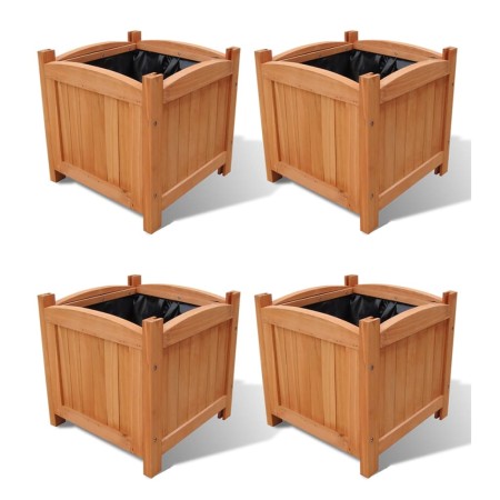 Beet 4 Einheiten 30x30x30 cm von vidaXL, Töpfe und Pflanzgefäße - Ref: Foro24-276010, Preis: 86,90 €, Rabatt: %